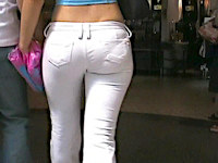 When girls wear white that gives them such a pure discreet look. Maybe that's why I have so many white pants ass videos